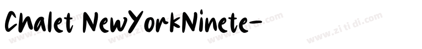 Chalet NewYorkNinete字体转换